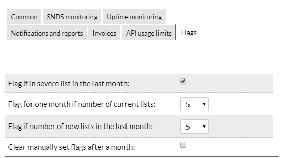 IP address auto flag options